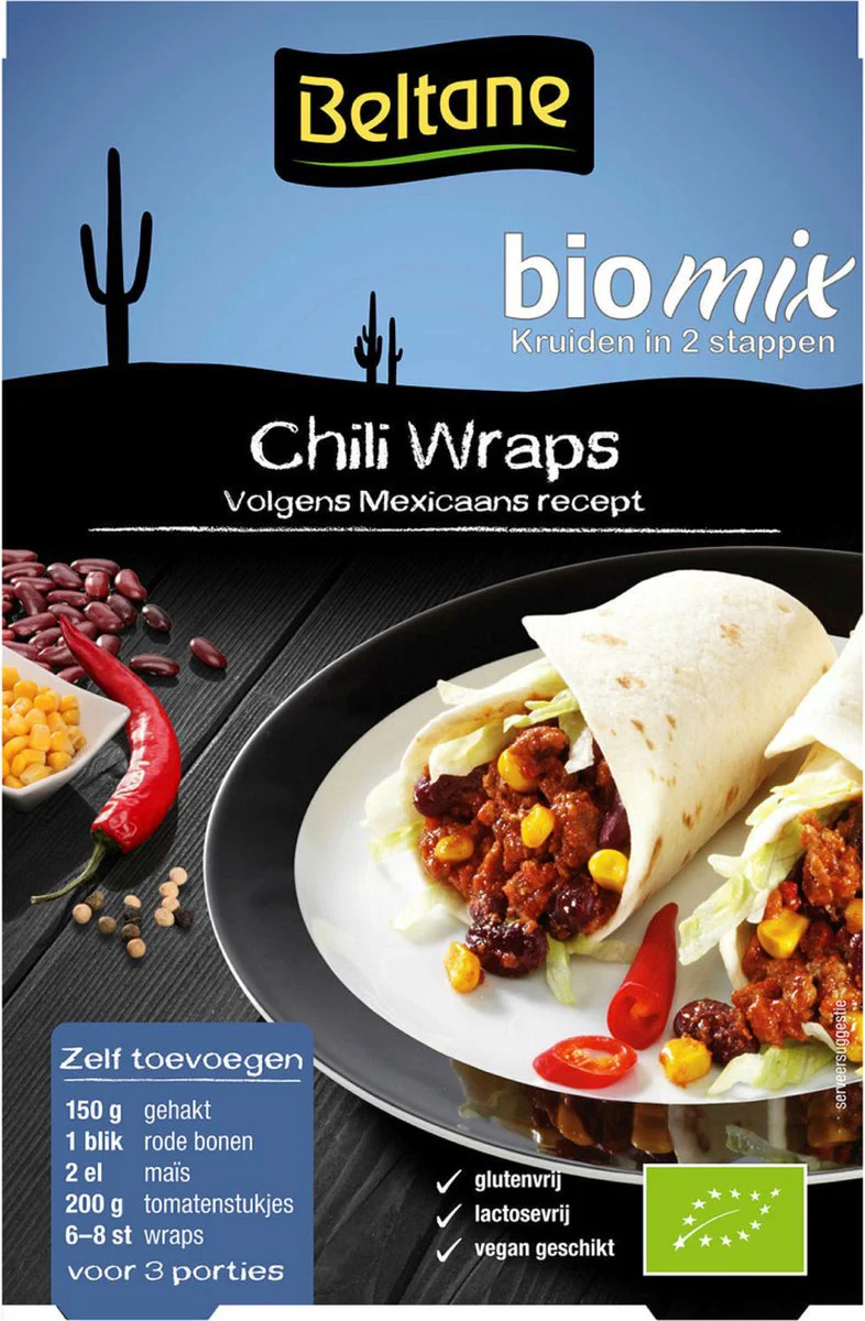 Beltane Chili Wraps Kruidenmix 20GR