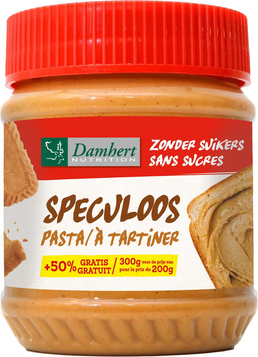 Damhert Speculoos Pasta Zonder Suiker 220GR