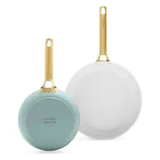 GreenPan Padova Reserve 20 + 26 cm koekenpannenset Smokey Blue
