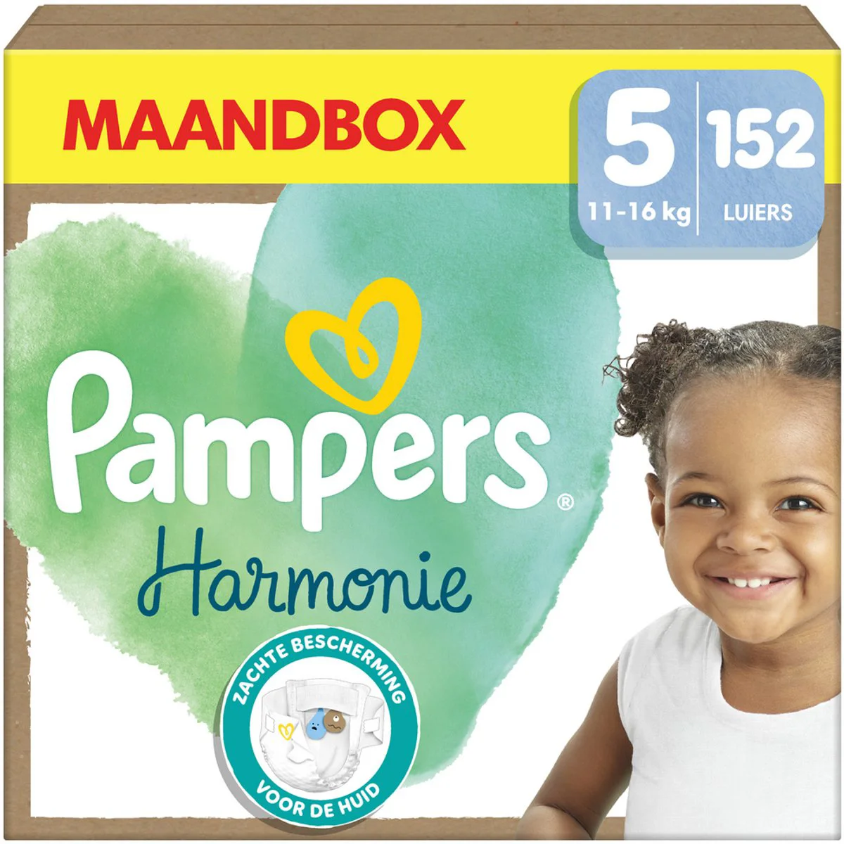 Pampers Harmonie Luiers Maat 5 (11-16 kg) 152 stuks