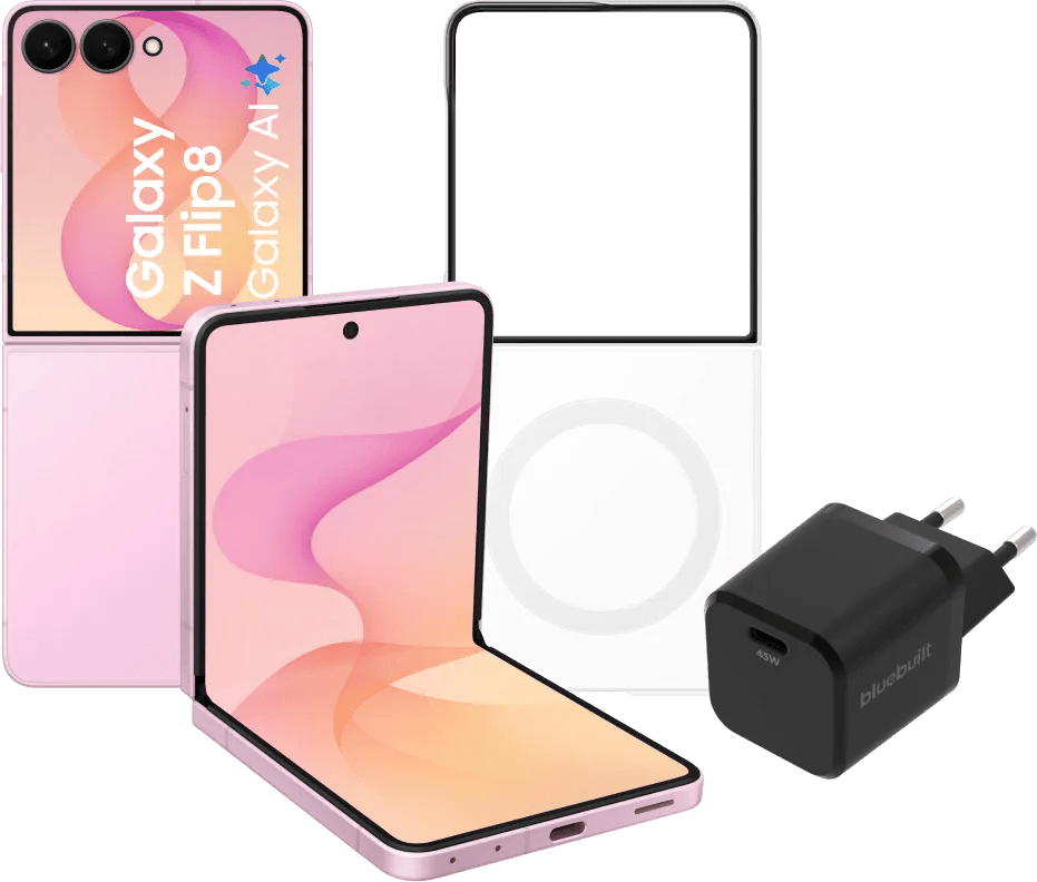 Samsung Galaxy Z Flip 8 512GB Roze 5G + Accessoirepakket
