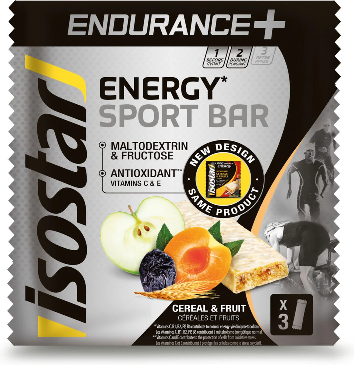Isostar Endurance + Energy Sportreep Fruit 3 x 40 gr