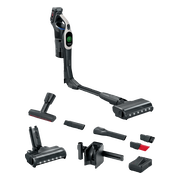 Bosch Unlimited 10 - Steelstofzuiger - Zuigmond met LED verlichting - 90° buigbare buis - draadloos en zonder zak - HEPA filter - BBS1041RBA