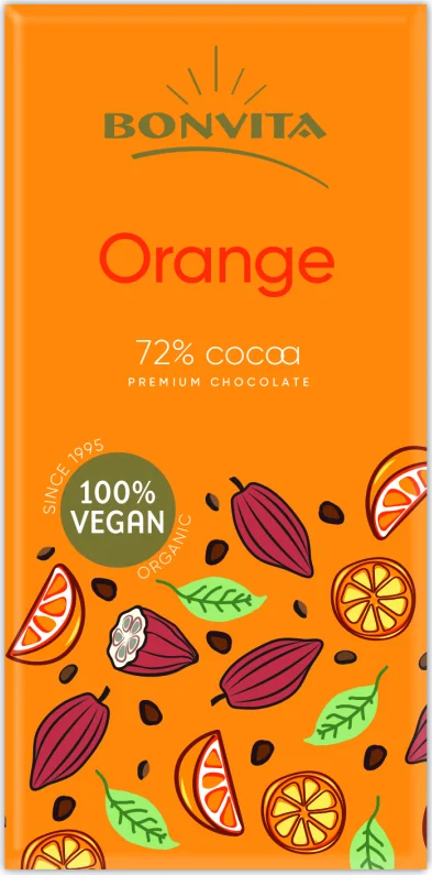 BonVita Premium Dark Chocolate Orange 100GR