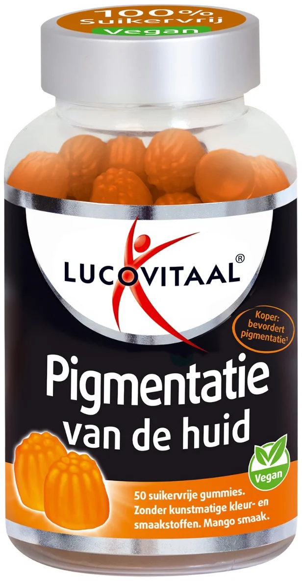 Lucovitaal Pigmentatie van de Huid 50 gummies