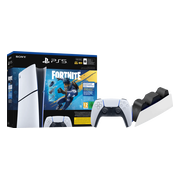 Sony PlayStation 5 Slim Digital Edition Fortnite bundel + Extra Controller Wit + Oplaadstation