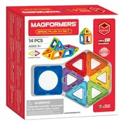 Magformers Basic Plus Set - Magnetisch Bouwspeelgoed - 14-delig - Starterset - Montessori Speelgoed - 3-7 jaar