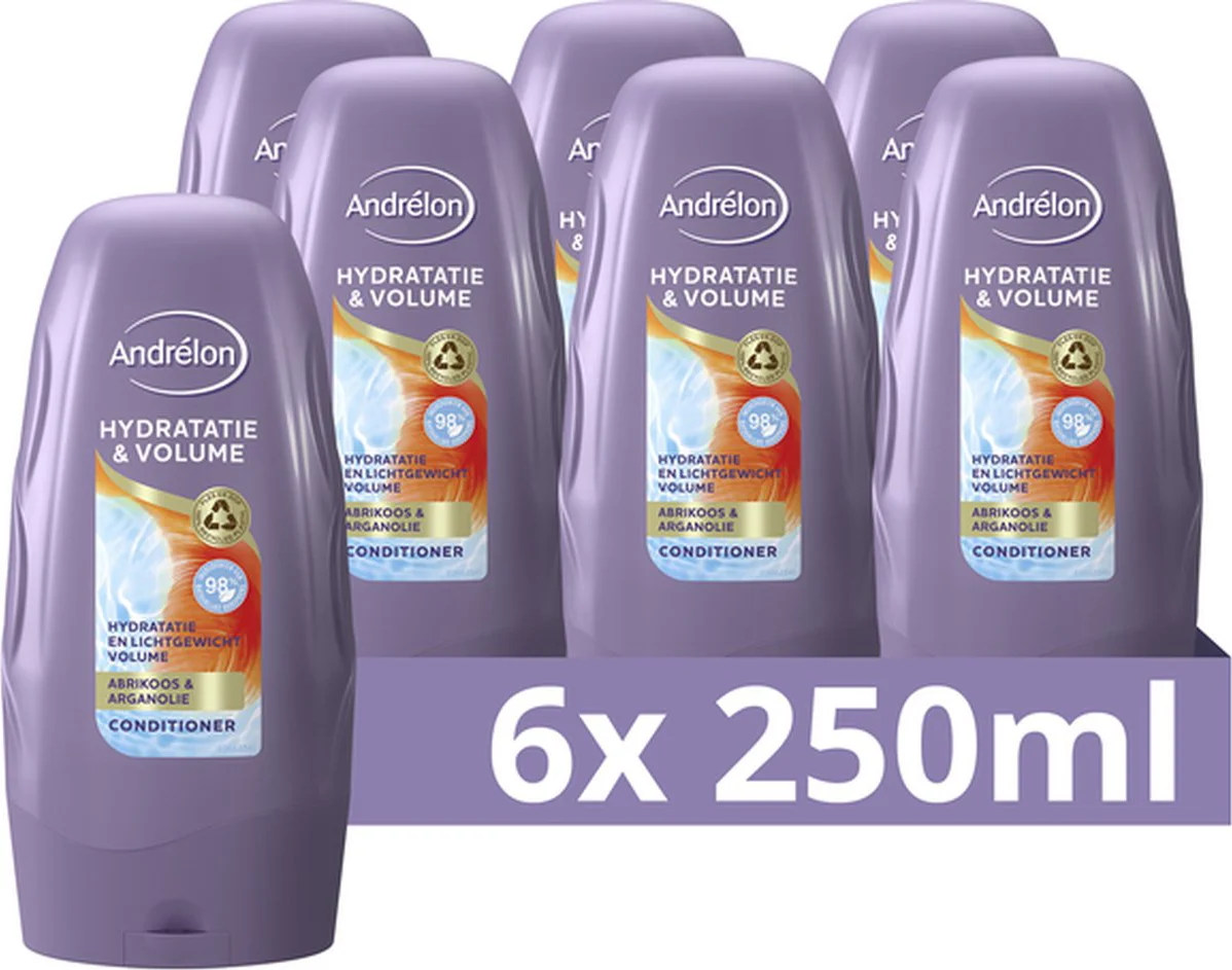 6x Andrélon Conditioner Hydratatie & Volume 250 ml
