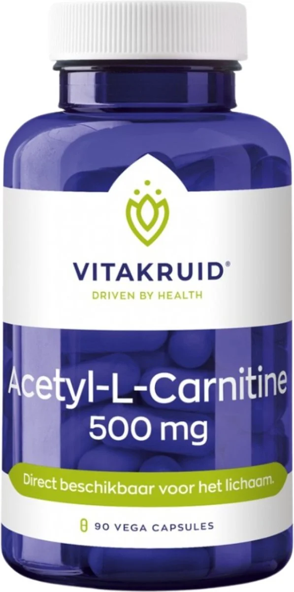 Vitakruid Acetyl L-Carnitine 500 mg 90 vegancapsules