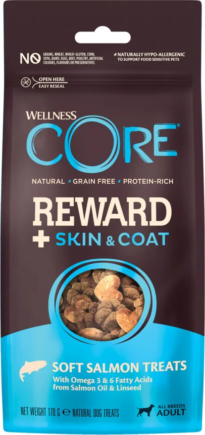 Wellness Core Reward+ Treats Salmon Skin & Coat 170 gr