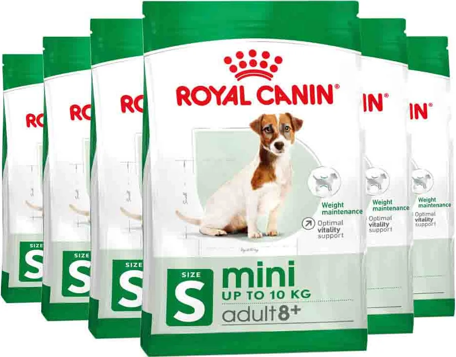 6x Royal Canin Hondenvoer Droog Mini 8+ 2 kg