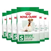 6x Royal Canin Hondenvoer Droog Mini 8+ 2 kg