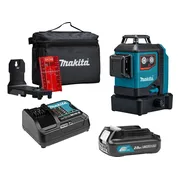 Makita SK700DX Accu kruislijnlaser rood 3x 360° 12V Max 2.0Ah