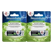 2x Lucovitaal Neusinhaler Vrijer Ademen Frisse Pepermunt 1 gr