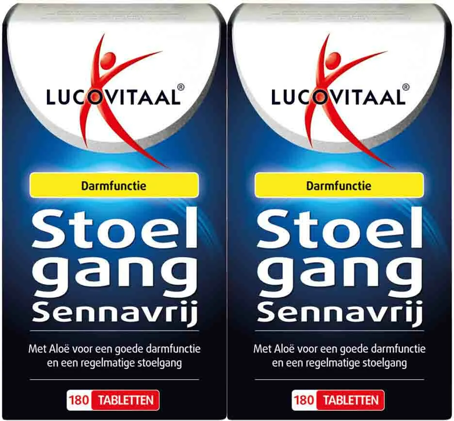 2x Lucovitaal Stoelgang Sennavrij 180 tabletten