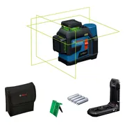 Bosch Professional GLL 12V-100-33 CG Kruislijnlaser groen 3x360° 12V Basic Body met adapter - 0601065400