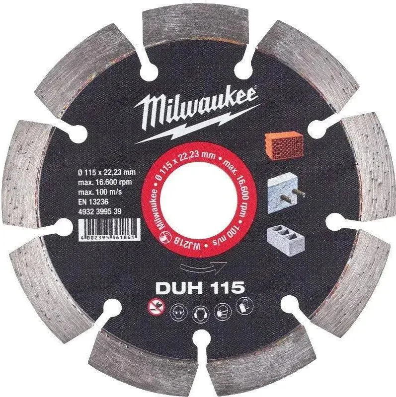 Milwaukee Diamantdoorslijpschijven DUH 115 mm 1 st - 4932399539