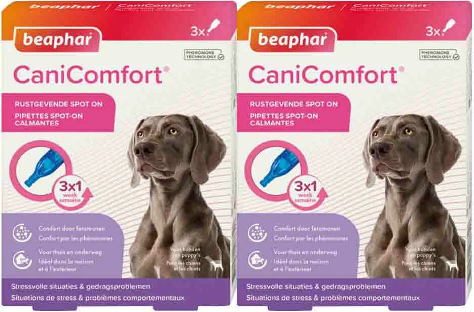 2x Beaphar CaniComfort Spot On 3 pipetten