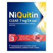 Niquitin Clear Pleisters 7mg Stap 3 7ST