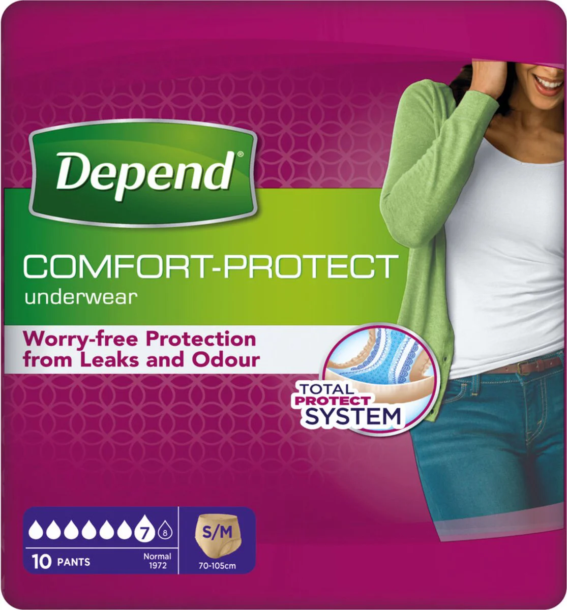 Depend Pants Vrouwen Normal S/M 10ST