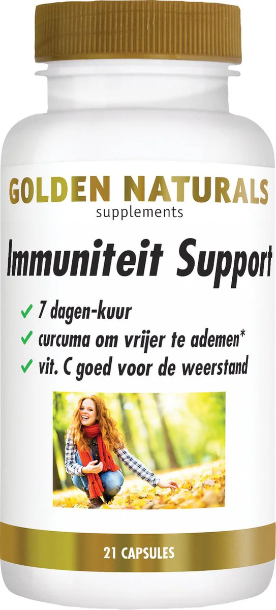 Golden Naturals Immuniteit Support 7-Dagen Kuur Capsules 21VCP