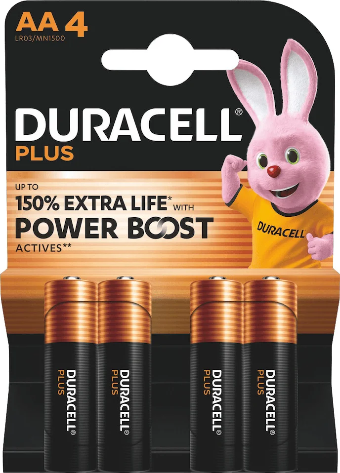 3x Duracell Alkaline Batterijen Mainline Bst AA 4 stuks