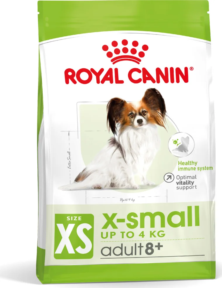 4x Royal Canin Extra Small Adult 8+ Hondenvoer 3 kg