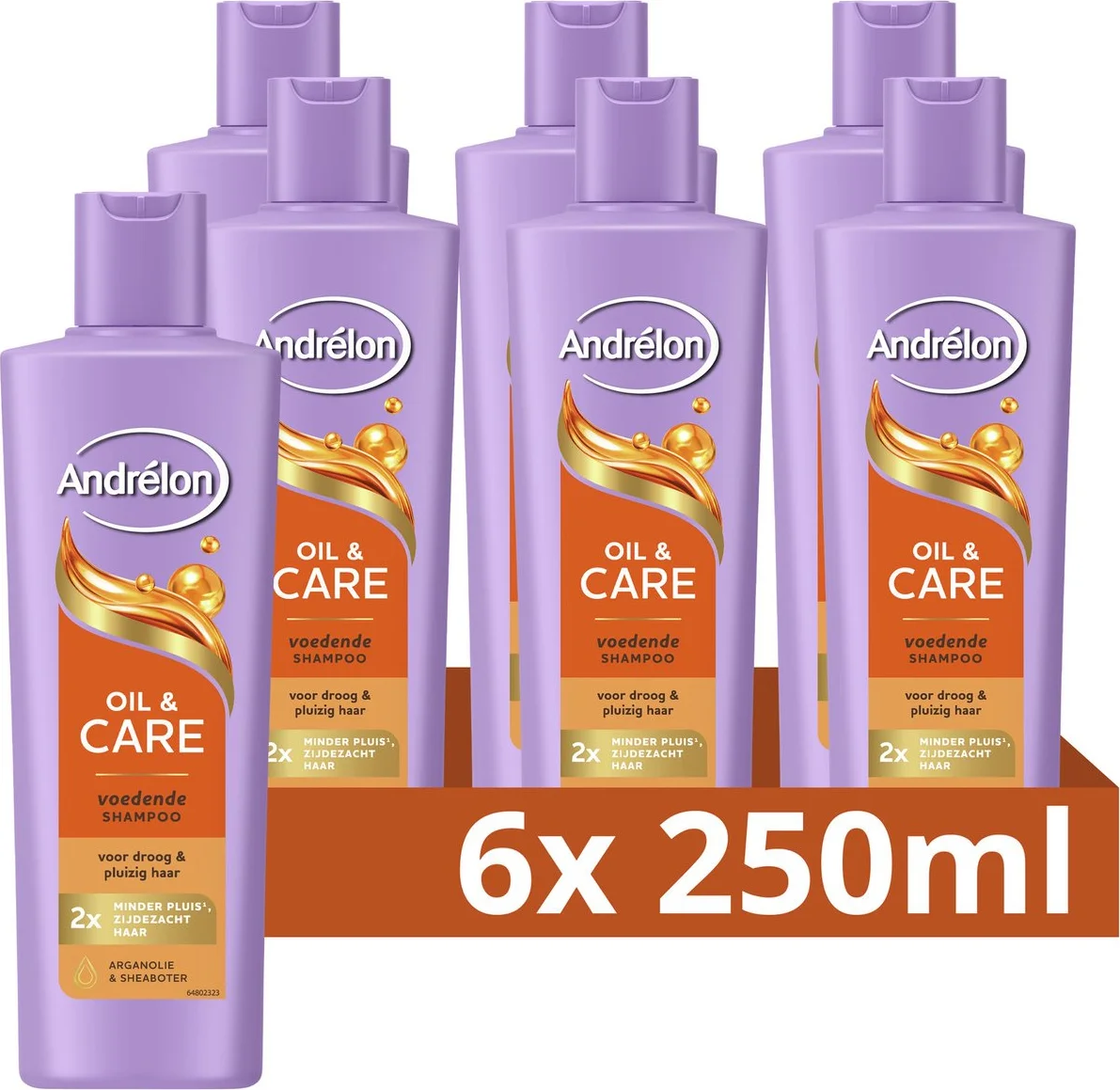 6x Andrélon Shampoo Oil & Care 250 ml