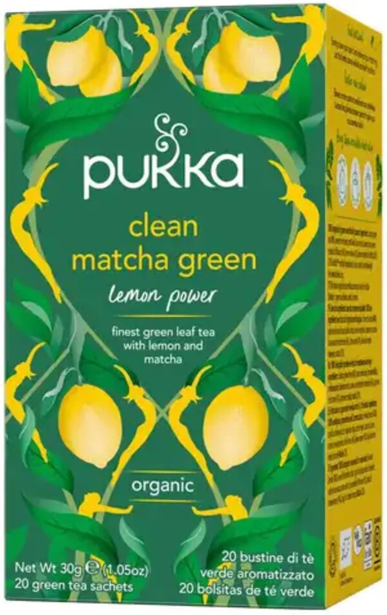 Pukka Biologische Thee Clean Matcha Green 20 stuks