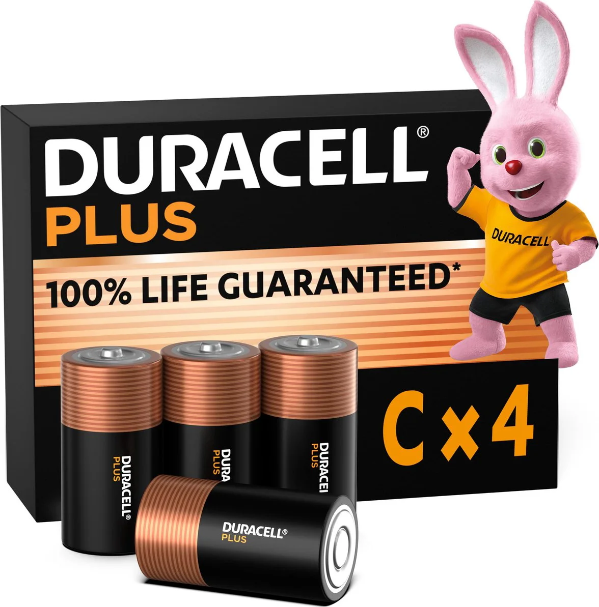 Duracell Plus C batterijen 4 stuks