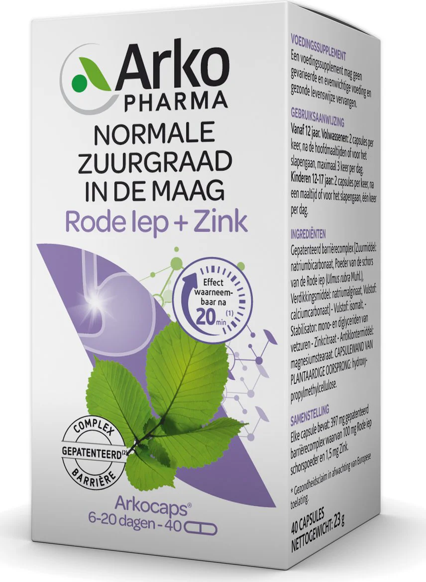 Arkocaps Rode Iep & Zink Capsules 40CP