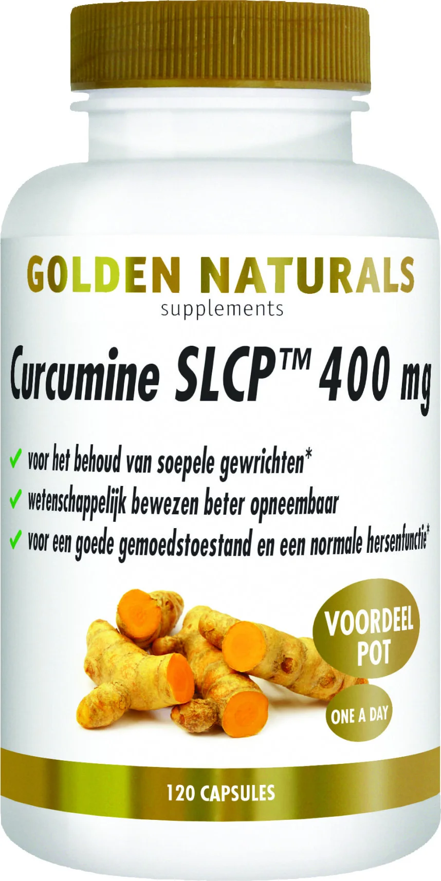 Golden Naturals Curcumine SLCP 400mg 120 vegacapsules
