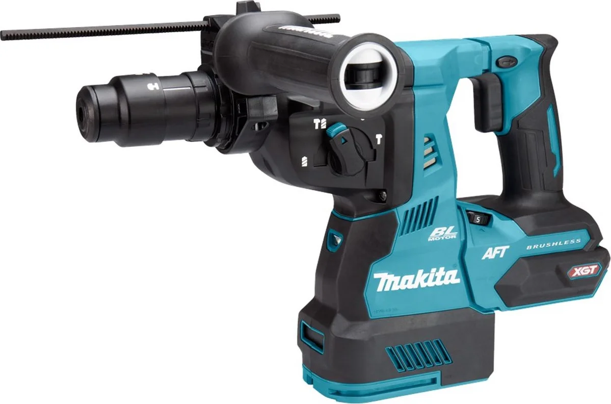Makita HR004GZ02 Accu combihamer SDS-Plus 2,8J + snelwisselboorkop + stofafzuiging XGT 40V Max Basic Body in Mbox
