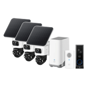 EufyCam S4 3-Pack + HomeBase 3 + Video Doorbell E340 + Chime