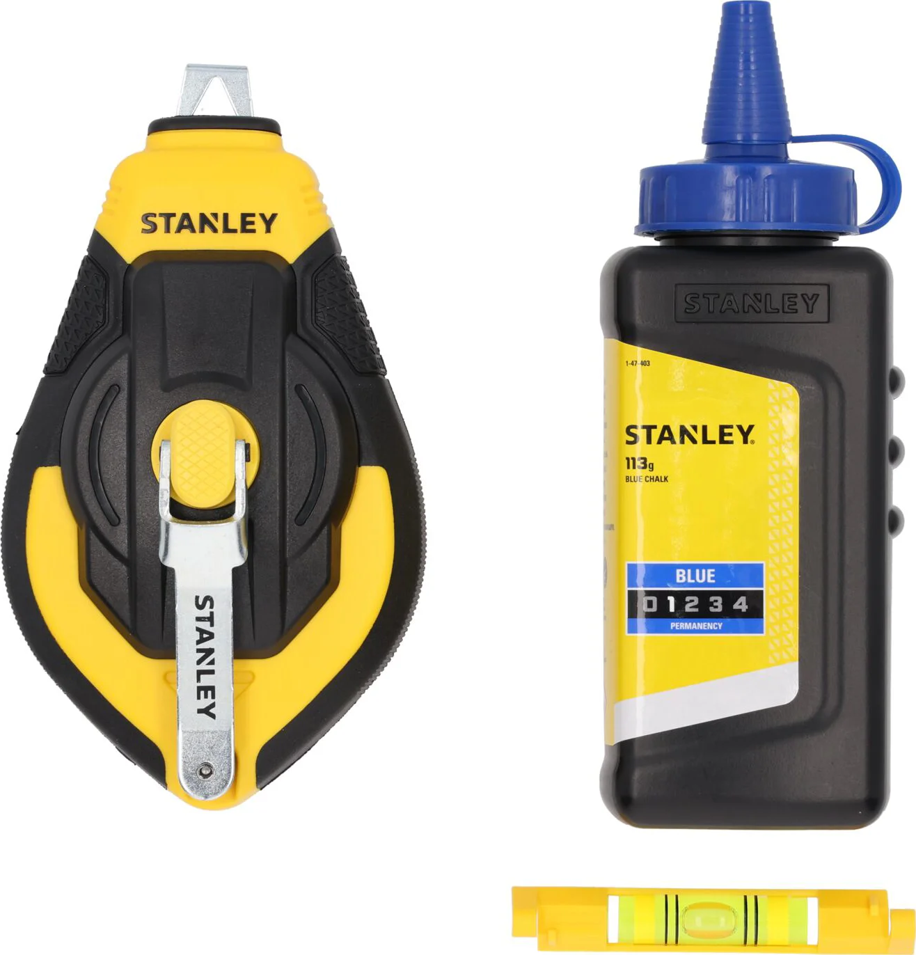 Stanley STHT47312-0 Slaglijnmolenkit (3:1 Comfort Grip + blauw + waterpas)