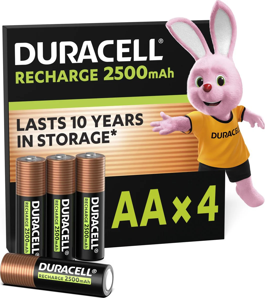 Duracell Oplaadbare Batterijen AA 4 stuks