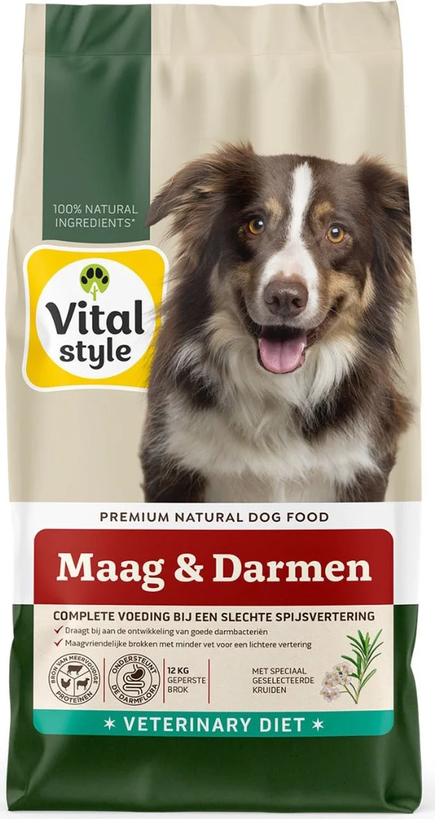 Vitalstyle Maag & Darmen Hondenvoer 12 kg