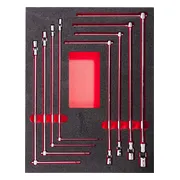Milwaukee TOOLGUARD™ Foam inlay T-dopsleutelset met cardangewricht 8-delig - 4932499113