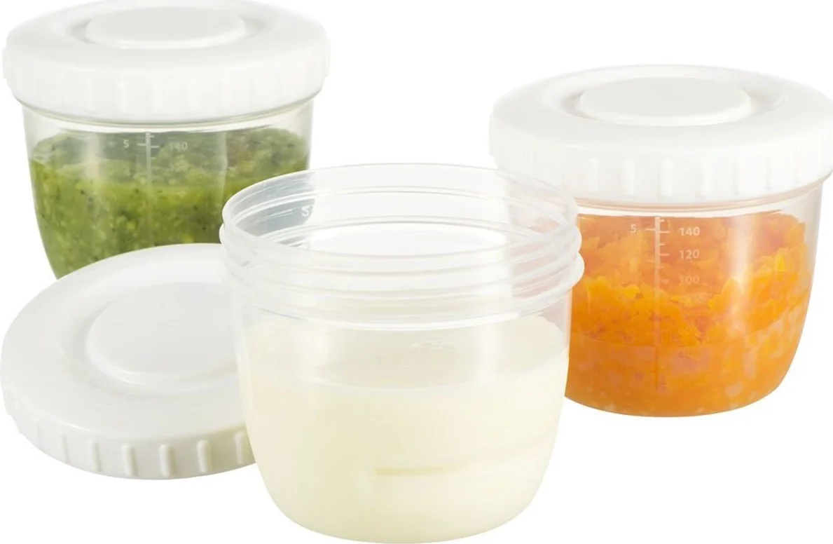 Difrax Moedermelk en Babyvoeding Bewaarbakjes 6ST