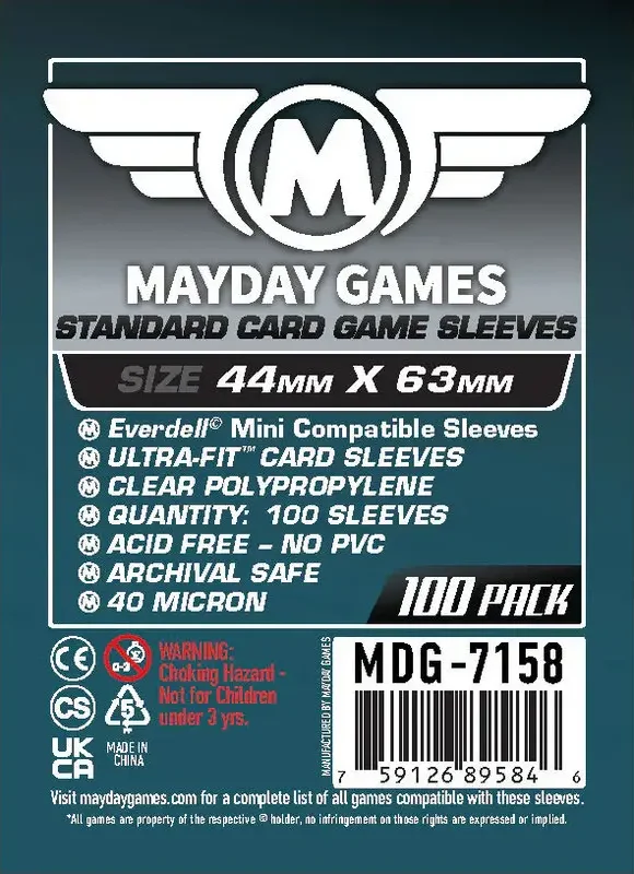 Everdell Mini Compatible Sleeves 44x63mm (100 pack)