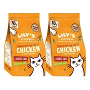 2x Lily's Kitchen Kattenvoer Droog Adult Kip & Groenten 2 kg
