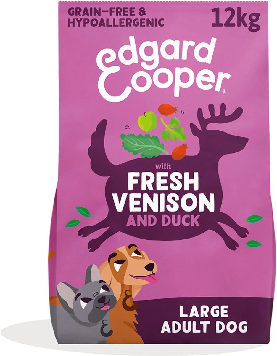 Edgard & Cooper Hondenvoer Droog Hert - Scharreleend 12 kg