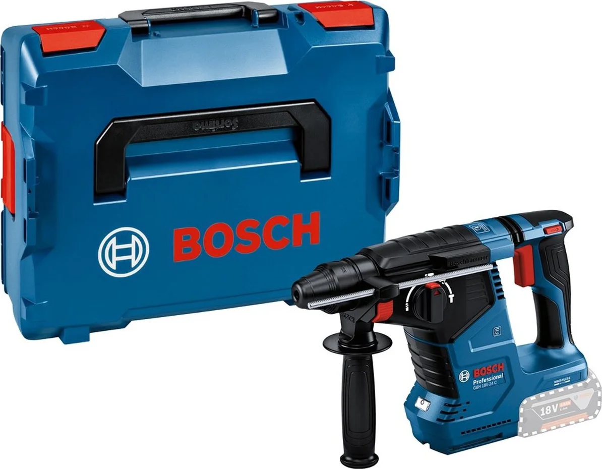 Bosch Professional GBH 18V-24 C Accu combihamer SDS-Plus 2,4J 18V Basic Body in L-Boxx - 0611923002