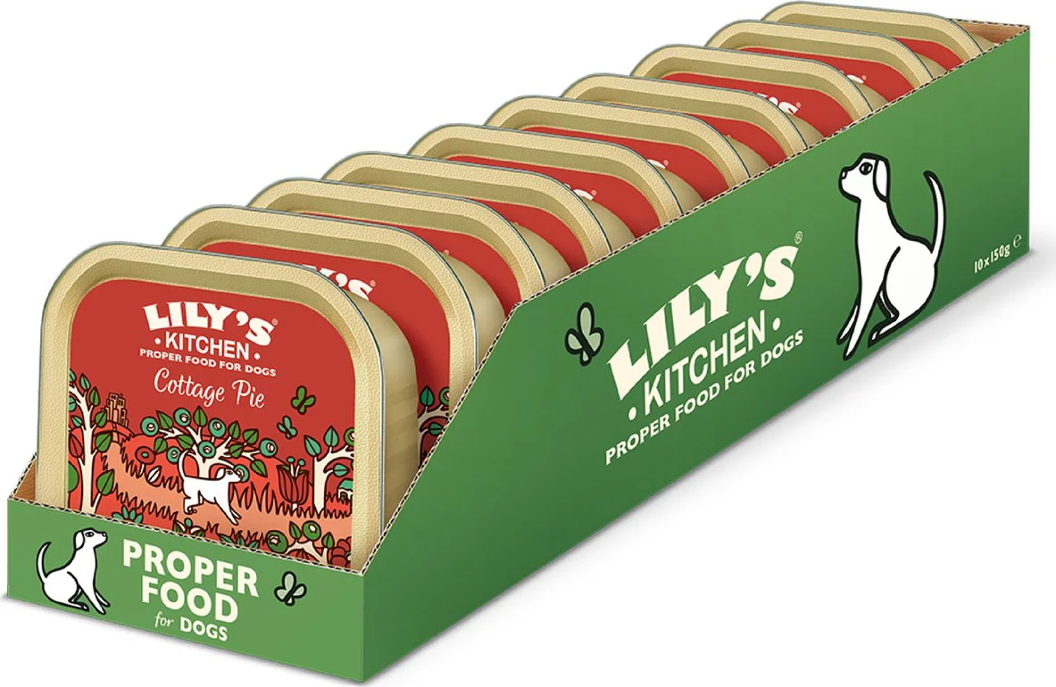 10x Lily's Kitchen Hondvoer Nat Cottage Pie Rund 150 gr