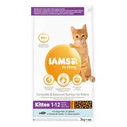 3x IAMS Cat Kitten Ocean Fish 3 kg