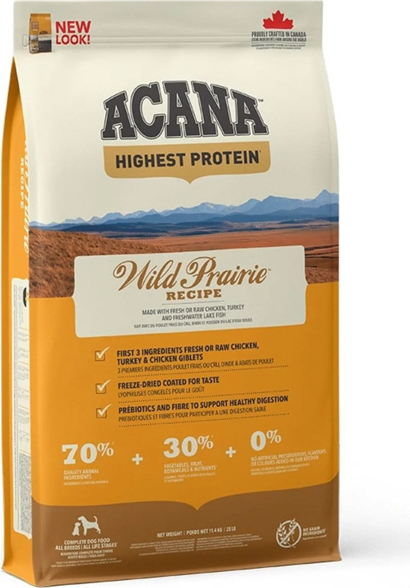 Acana Hondenvoer Highest Protein Wild Prairie 11,4 kg