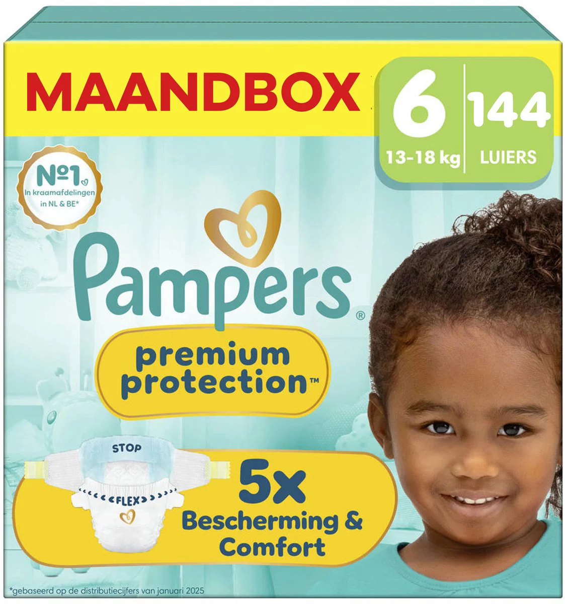 Pampers Premium Protection Luiers Maat 6 (13-18 kg) 144 stuks