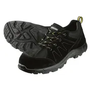 PARKSIDE Leren werkschoenen S3 met stalen neus (lage snit, Zwart, 44)