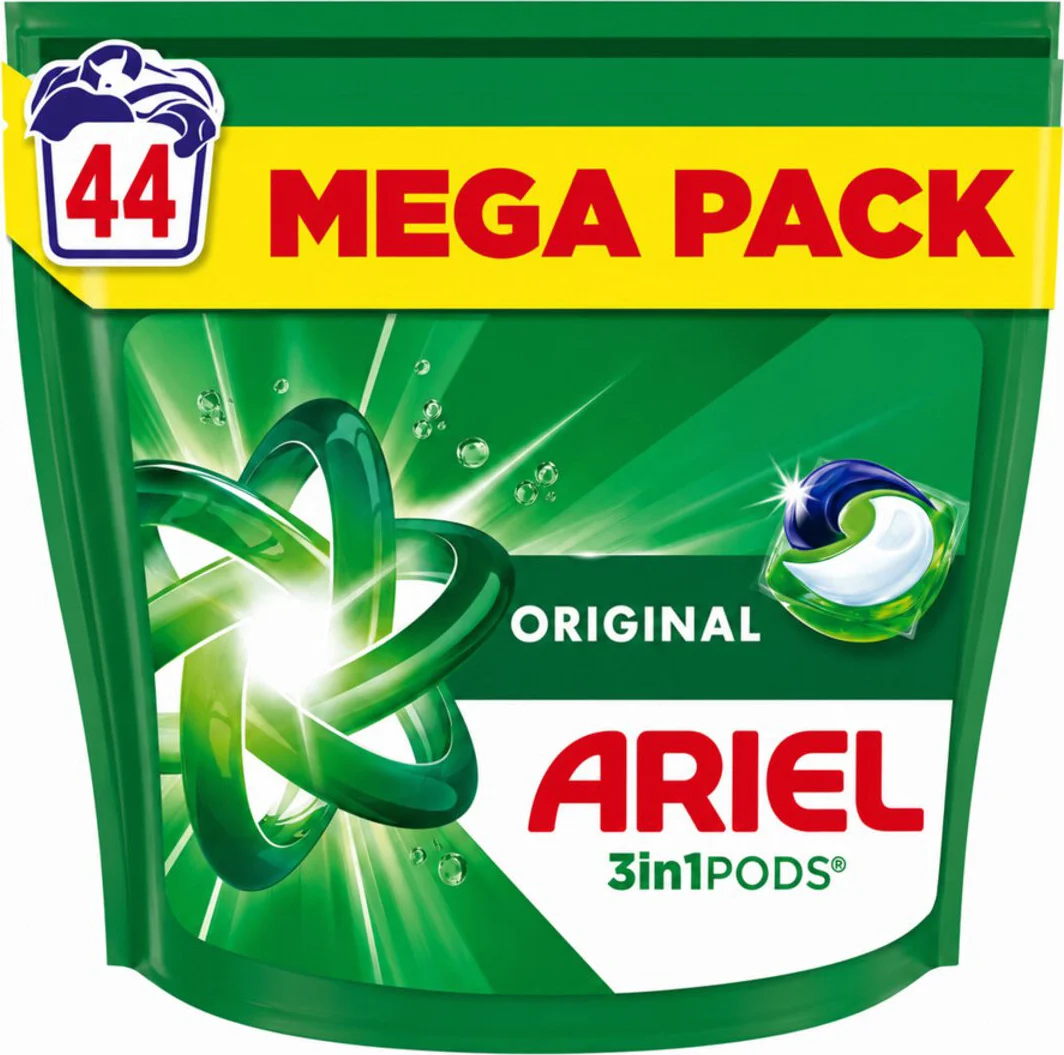 2x Ariel Wasmiddel Pods 3in1 Original 44 stuks