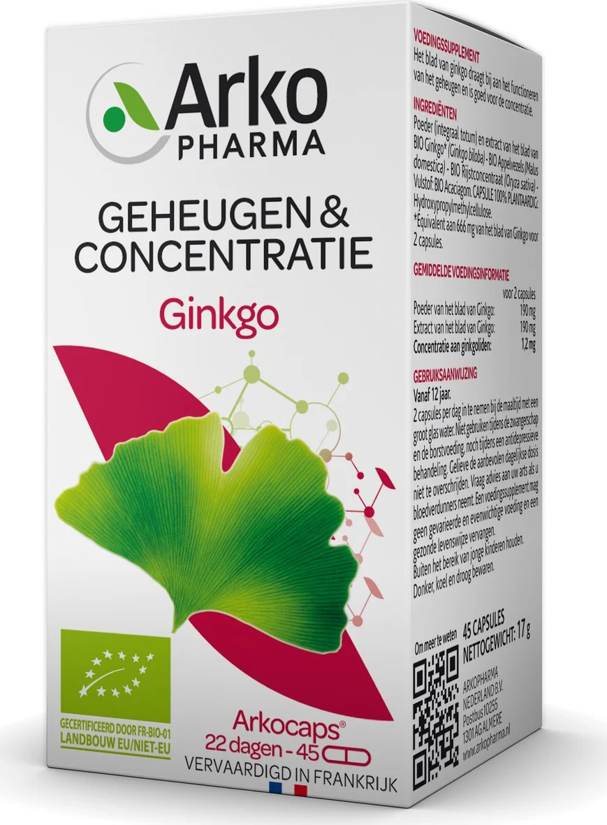 Arkocaps Ginkgo Capsules 45CP